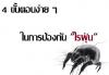 4 ขั้นตอนง่าย ๆ ในการป้องกันไรฝุ่น